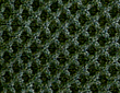 Mens Aran Shawl Neck Sweater Green