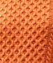 Ladies Merino Wool Aran Sweater - Orange