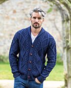 カーディガン Aran Knit Cardigan カーディガン Double-zip Aran knit cardigan / ダブルジップアラン
