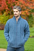 Lined Shetland Jacket Blue