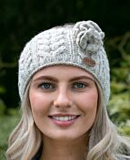 Aran Cable Headband Oatmeal | The Sweater Shop