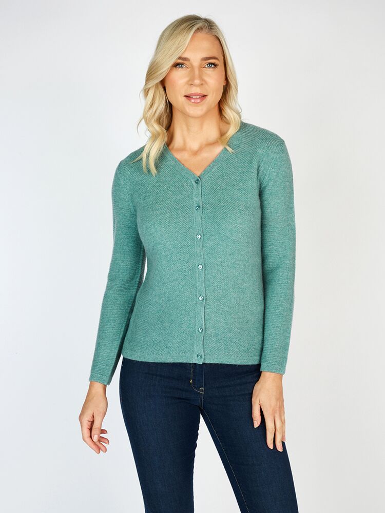 Green merino cardigan clearance