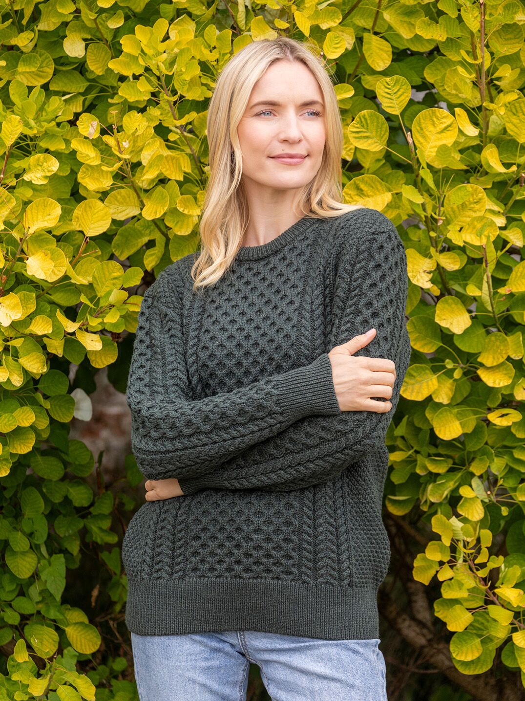 Green irish sweater on sale