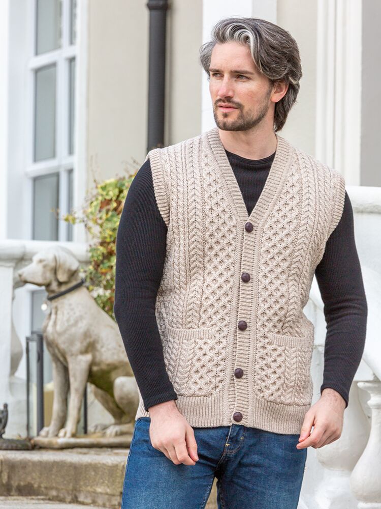Mens merino wool sweater vest sale