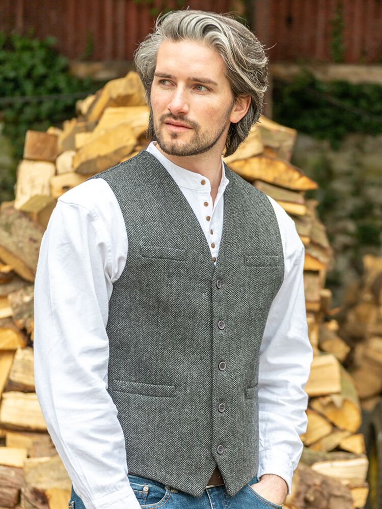 Mens wool waistcoat online