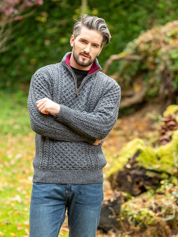 Vintage L.L. Bean Aran Knit Wool Sweater - Etsy