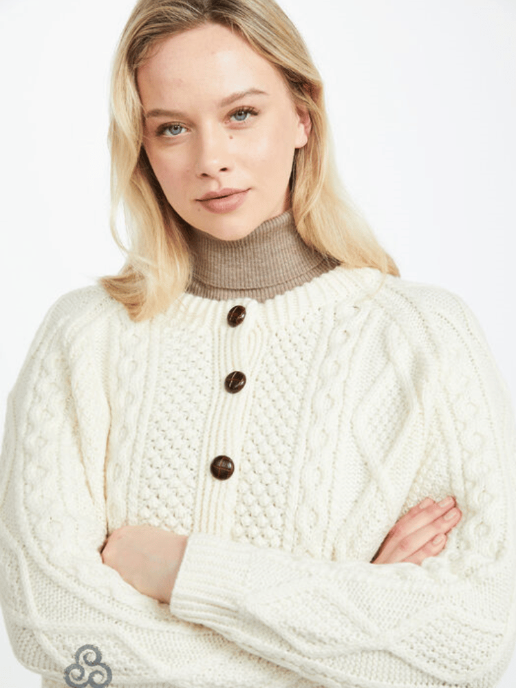 新品タグ付✨カウチンコート✨Ireland hand knit 71500円 WILLFULLY - ノルディック カウチンニットジャケット (チャコール