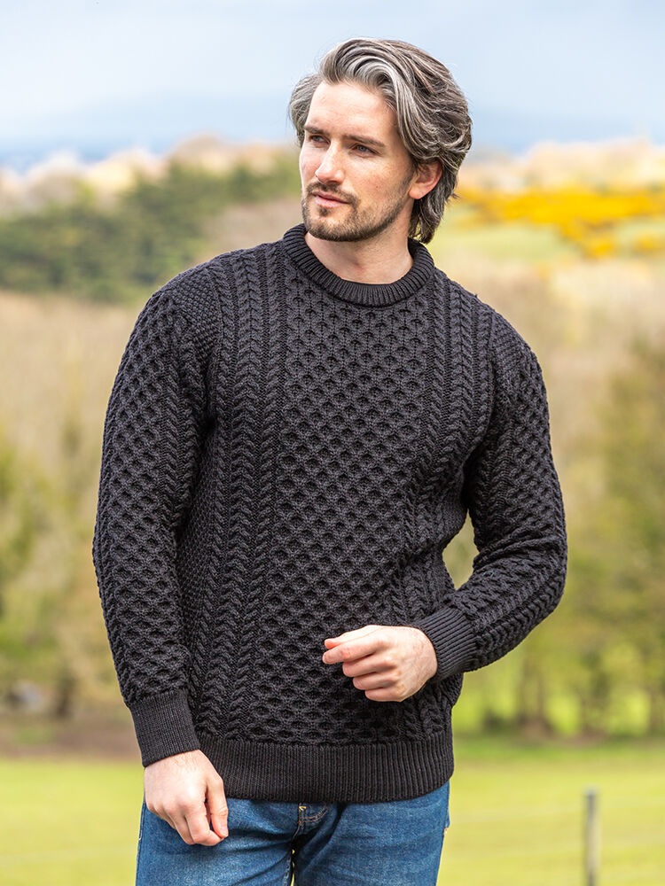 Buy Men s Irish Aran Sweaters Online The Sweater Shop