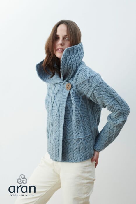 Big sky hooded wool cardigan store