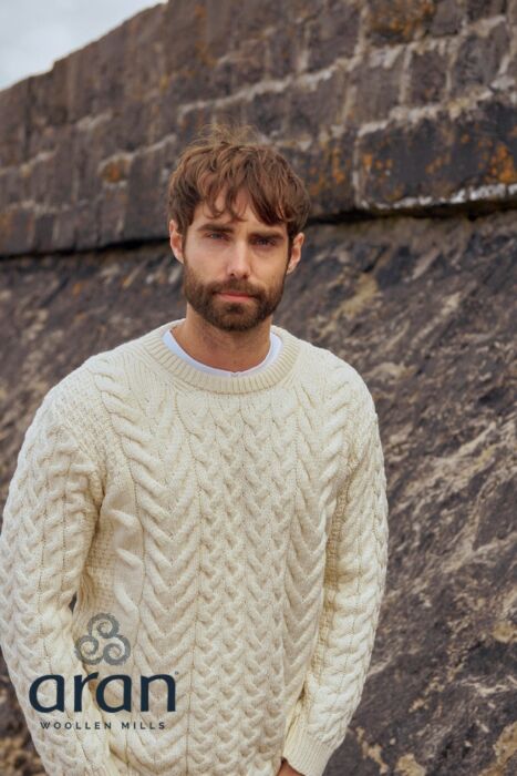 Super Soft Mens Aran Sweater The Sweater Shop