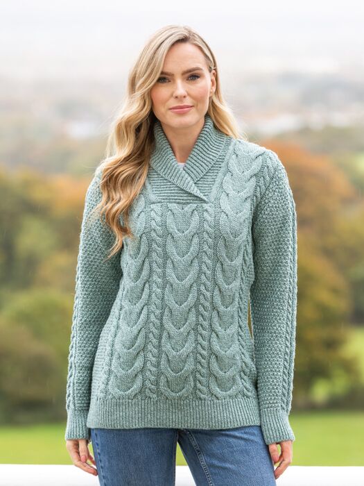 ladies shawl collar jumper