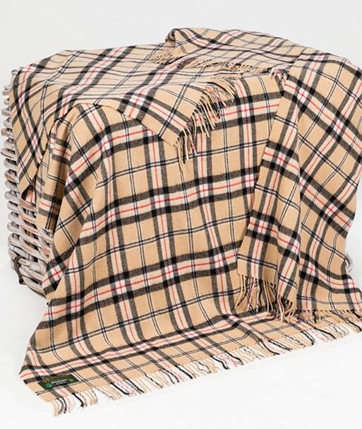 Lambswool sales tartan blanket