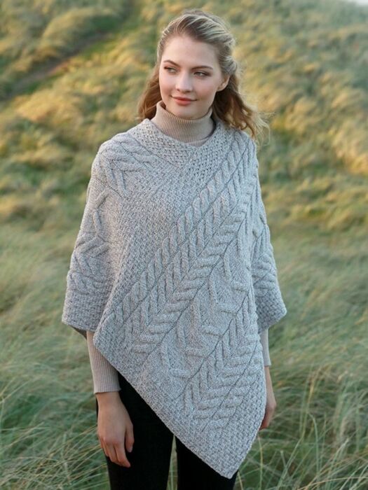 Soft poncho sweater