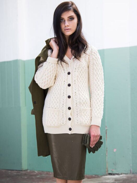 Ladies boyfriend cardigan discount