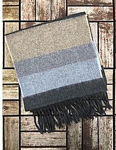 Basic Wool Blend Scarf Grey