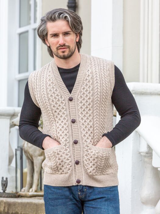 Merino wool sweater vest mens sale