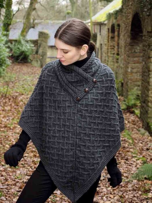 Wool poncho