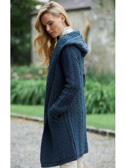 Navy hooded shop cardigan ladies