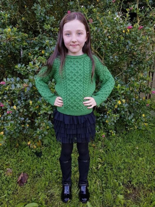 Kids hot sale green sweater