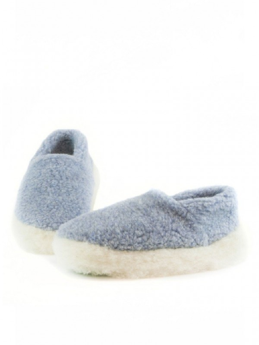 light blue slippers