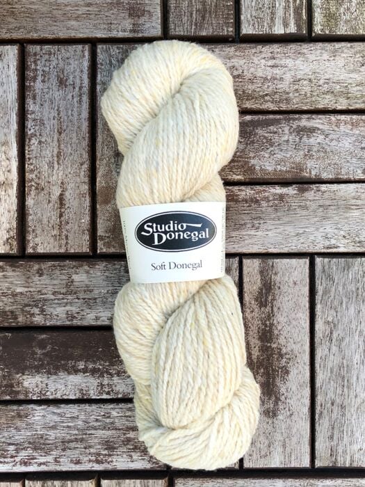 Aran Wool Knitting Hanks - Natural White