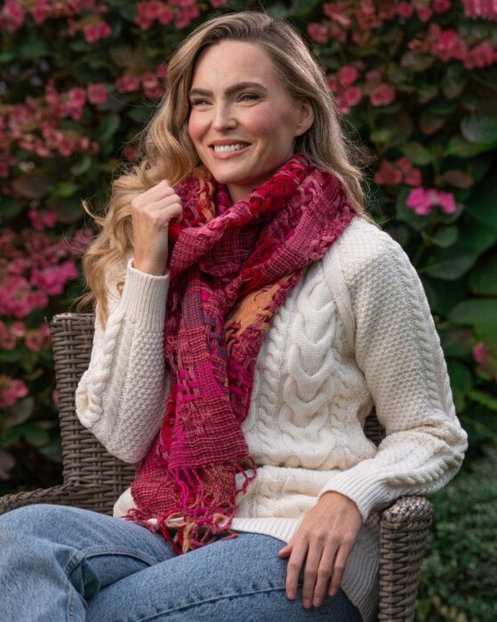 Knitted Scarves, Cashmere Scarves, Merino Wool Scarves