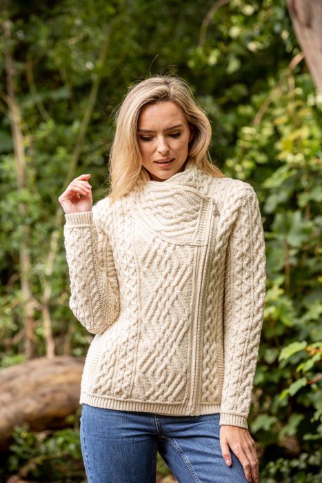 Side cheap zip cardigan