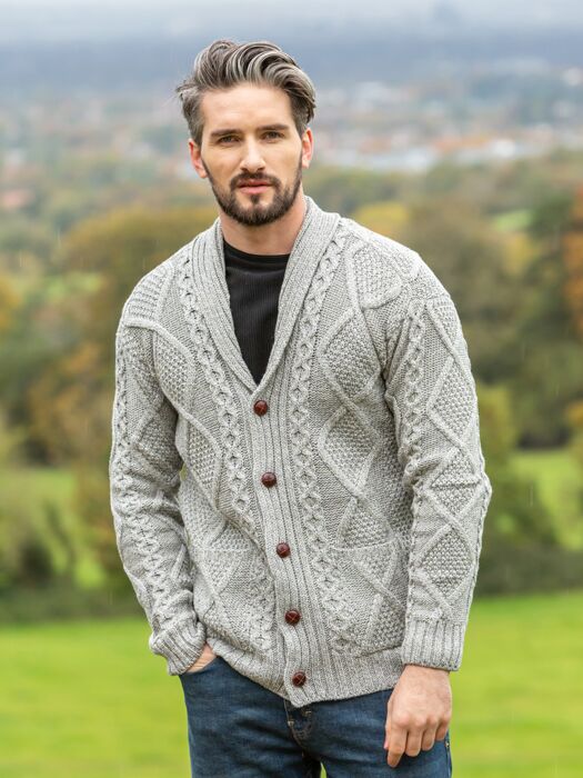 cable knit cardigan Hi Tech Services