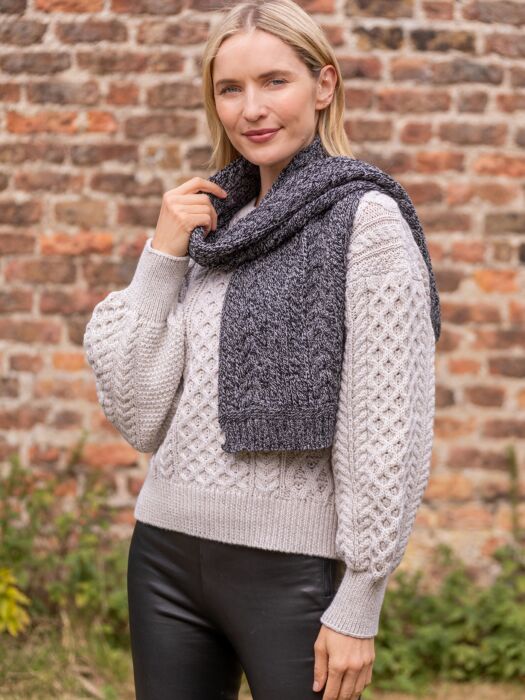 Aran wool scarf shop