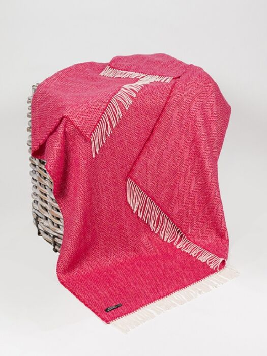 Pink wool on sale throws