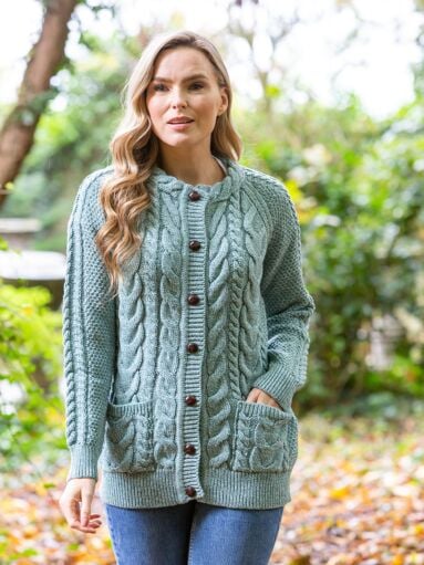 Buy Beautiful Ladies Irish Wool Cardigans | The Sweater Shop