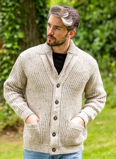Mens military cardigan sale