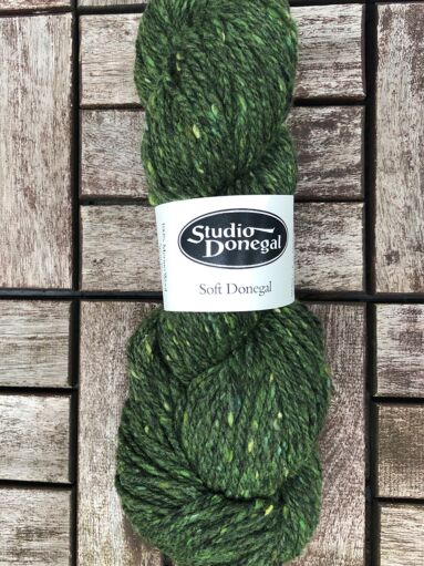 Soft Donegal Knitting Wool Dark Green 100g