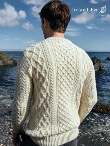 Unisex Heavyweight Aran Sweater Natural