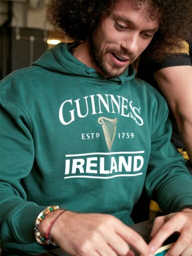 Irish Guinness Hoodie Mens