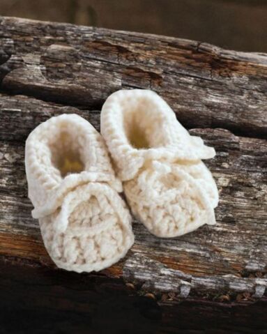 Handknit Baby Booties 