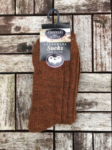 Connemara Unisex Socks - Rust
