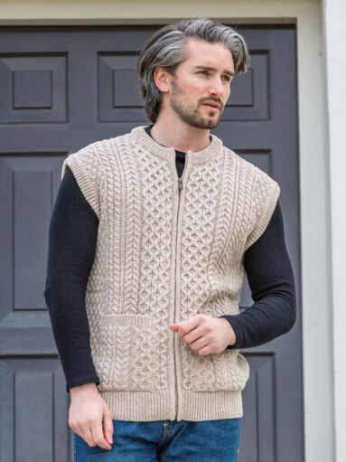 Men's Aran Cardigans | The Sweater Shop