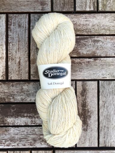 Soft Donegal Knitting Wool Natural White 100g