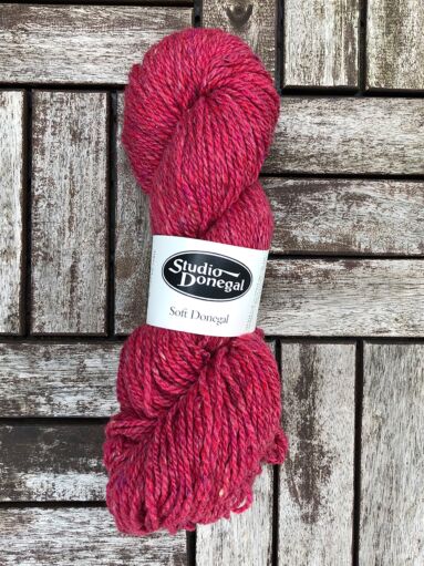 Soft Donegal Knitting Wool Pink 100g