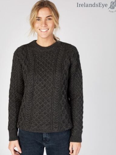 Unisex Heavyweight Aran Sweater Graphite