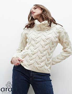 Aran Super Soft Chunky Cowl Sweater