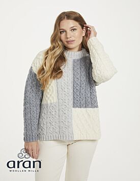Aran Patchwork Sweater 