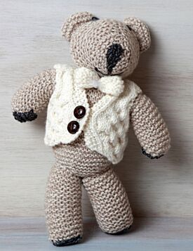 Kids Aran Hand made Teddy Bear 