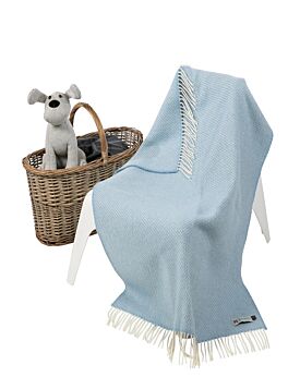 Cashmere Baby Blanket Blue