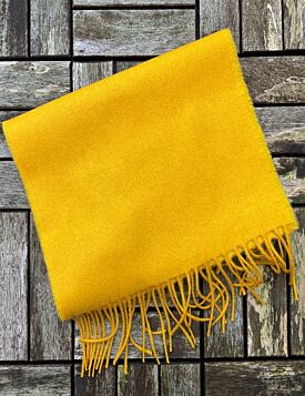 100% Cashmere Scarf Yellow