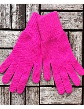 Ladies 100% Cashmere Gloves Pink