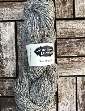 Soft Donegal Knitting Wool Light Grey Fleck 100g