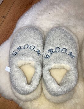Groom Merino Wool Slippers 
