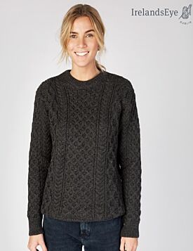 Unisex Classic Aran Sweater Graphite